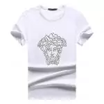 t shirt versace multicolore crystal medusa head white